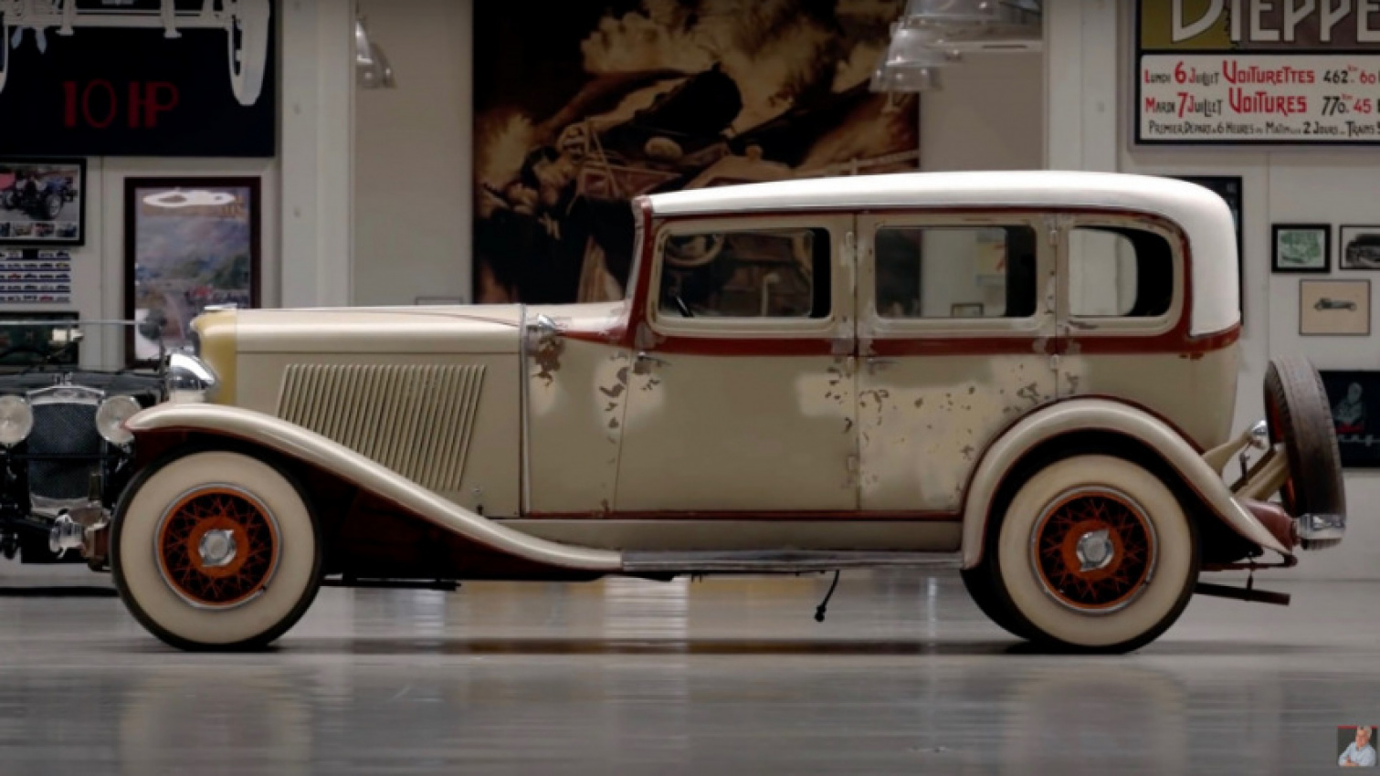 autos, cars, classic cars, evergreen, jay leno&039;s garage, videos, jay leno drives an unrestored 1931 auburn 8-98 a
