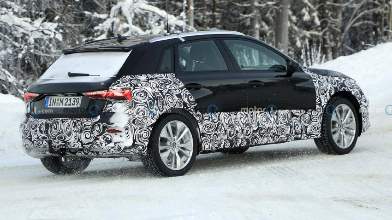 audi, autos, cars, audi a3, vnex, high-riding audi a3 spied in the snow looking like an allroad