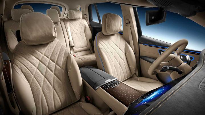 autos, cars, mercedes-benz, eqs, indian, interiors, international, launches & updates, mercedes, suv, vnex, mercedes-benz eqs suv passengers can play videos while moving