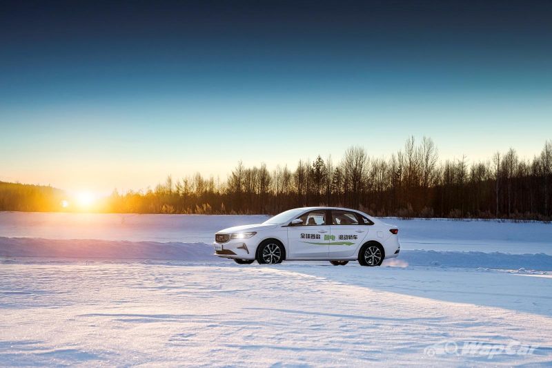 autos, cars, geely, geely puts first mass-production methanol hybrid sedan to the test in -40-degree weather