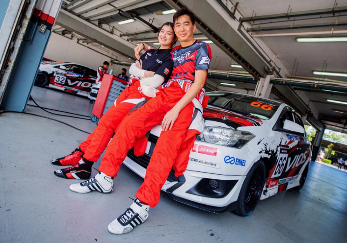 acer, autos, cars, adele lew, eddie lew, gr young talent development program, one-make race, toyota gazoo racing malaysia, toyota gr, toyota vio, umw toyota motor, vios challenge, the father and daughter racers in the vios challenge