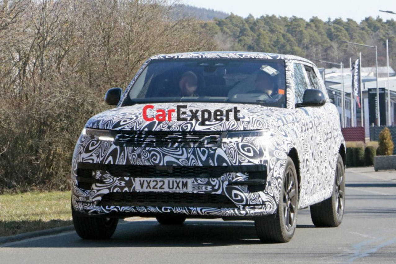 autos, cars, land rover, range rover, 2023 range rover sport spied with less camouflage