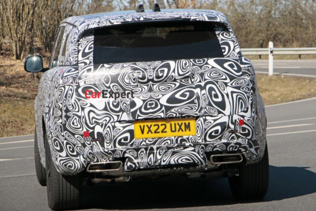autos, cars, land rover, range rover, 2023 range rover sport spied with less camouflage