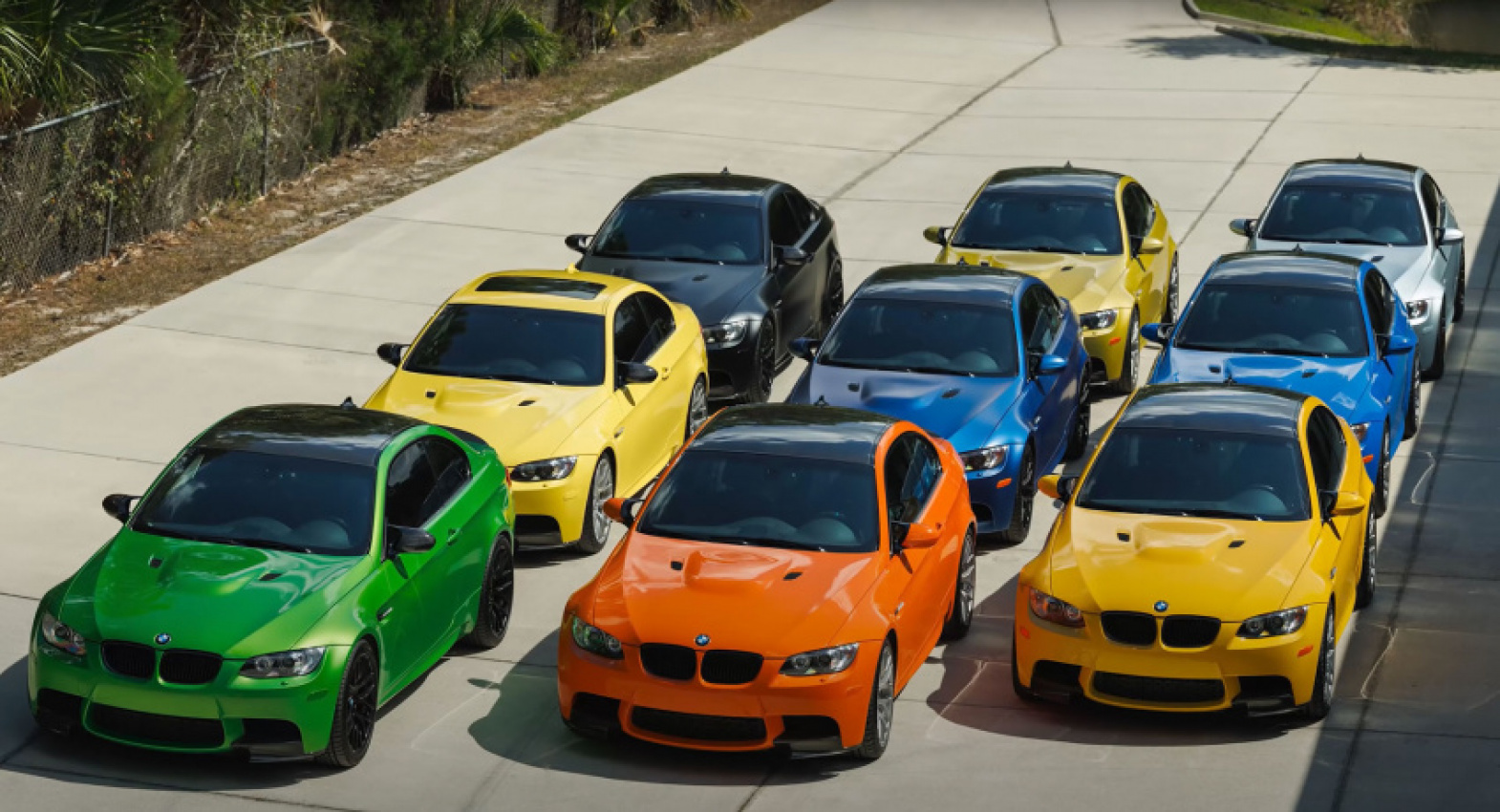 autos, bmw, cars, news, bmw m, bmw m3, bmw videos, video, a collection of nine bmw e92 m3s will blow your mind
