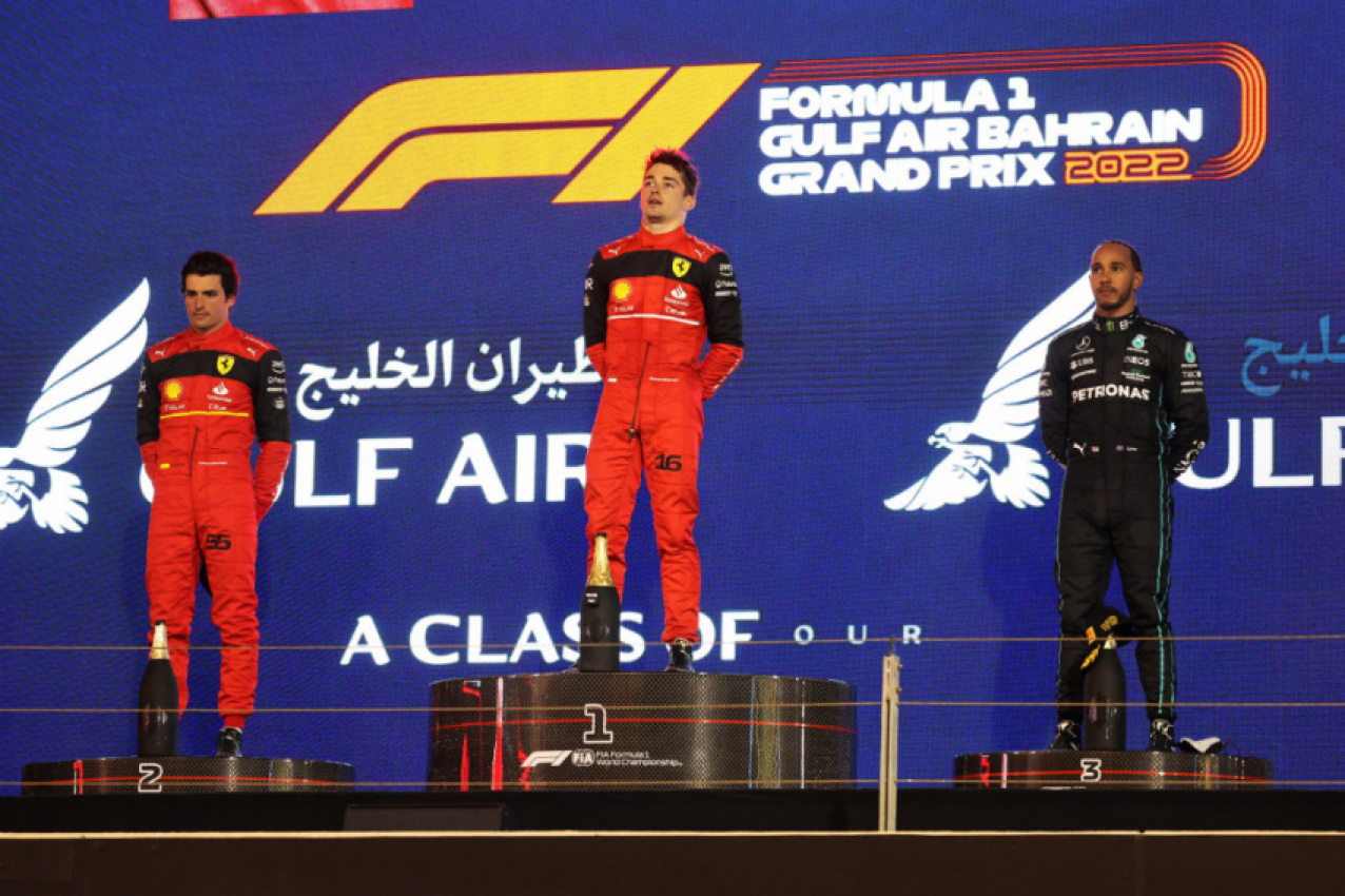 autos, cars, ferrari, bahrain grand prix, formula one, racing, one-two finish for ferrari in 2022 f1 season opener in bahrain