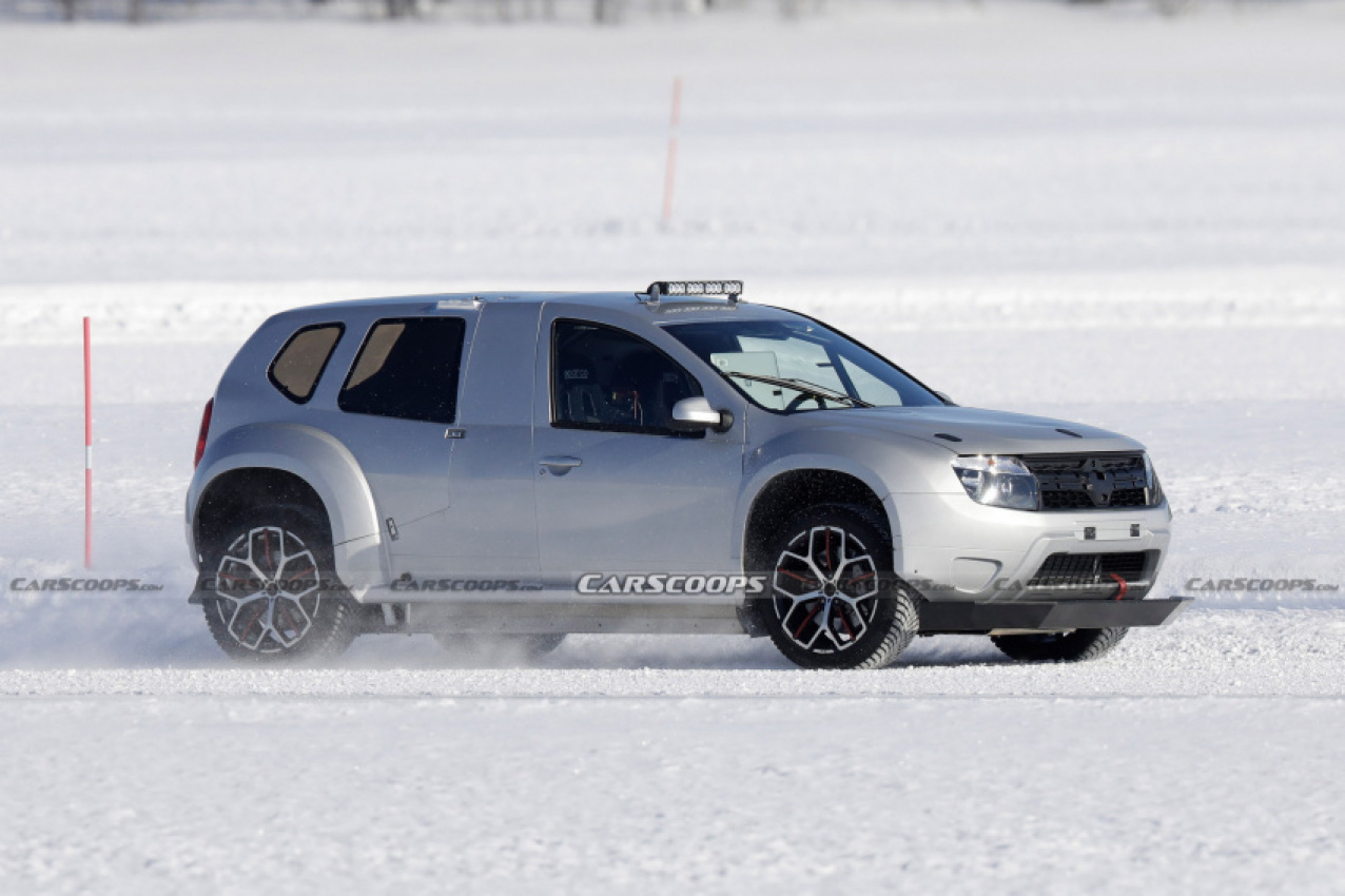 autos, cars, news, alpine, alpine scoops, dacia duster, electric vehicles, scoops, alpine’s 2025 electric suv mule spied with dacia duster body, megane rs trophy wheels