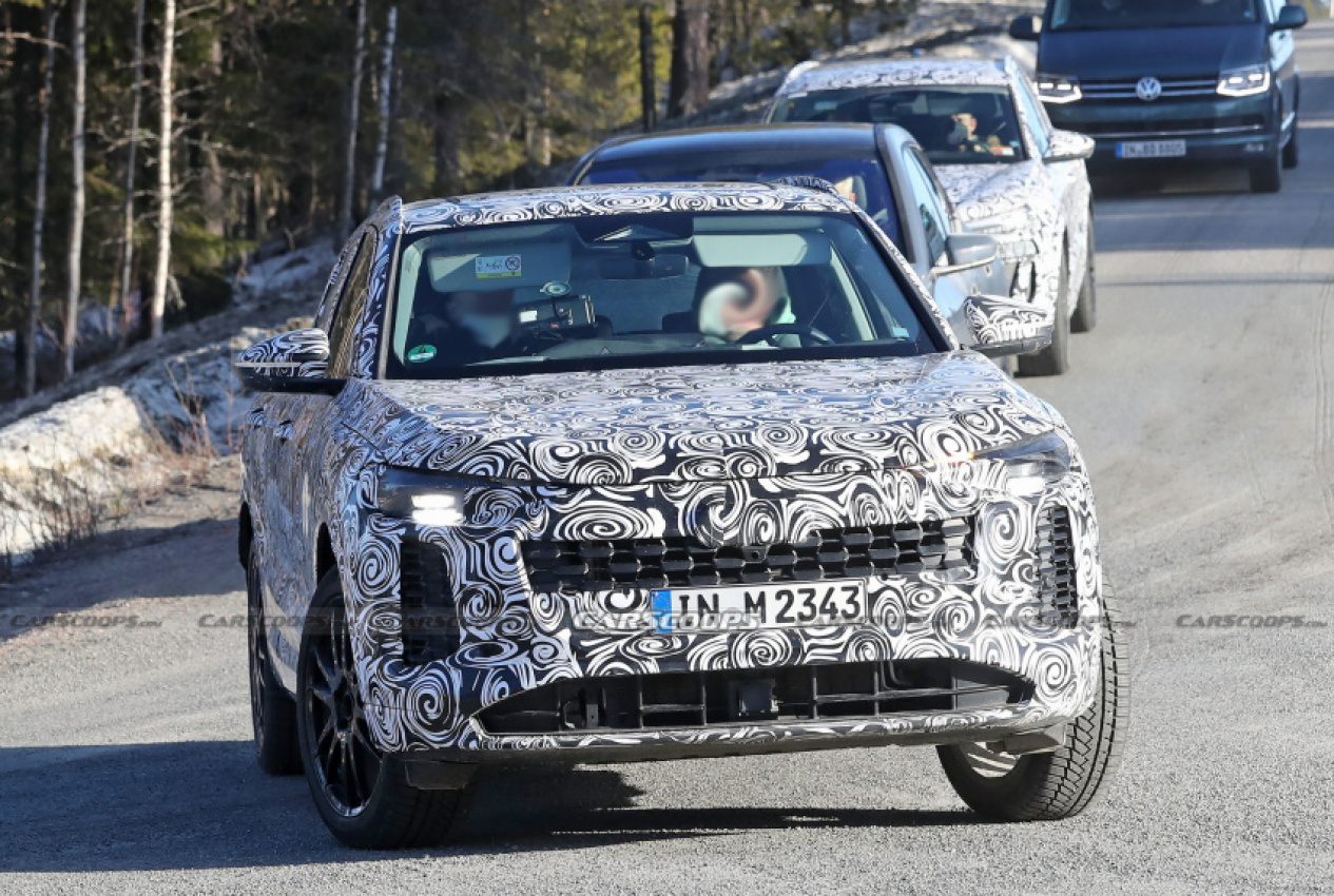 audi, autos, cars, news, audi q5, audi scoops, scoops, the last ice 2025 audi q5 spied for the first time