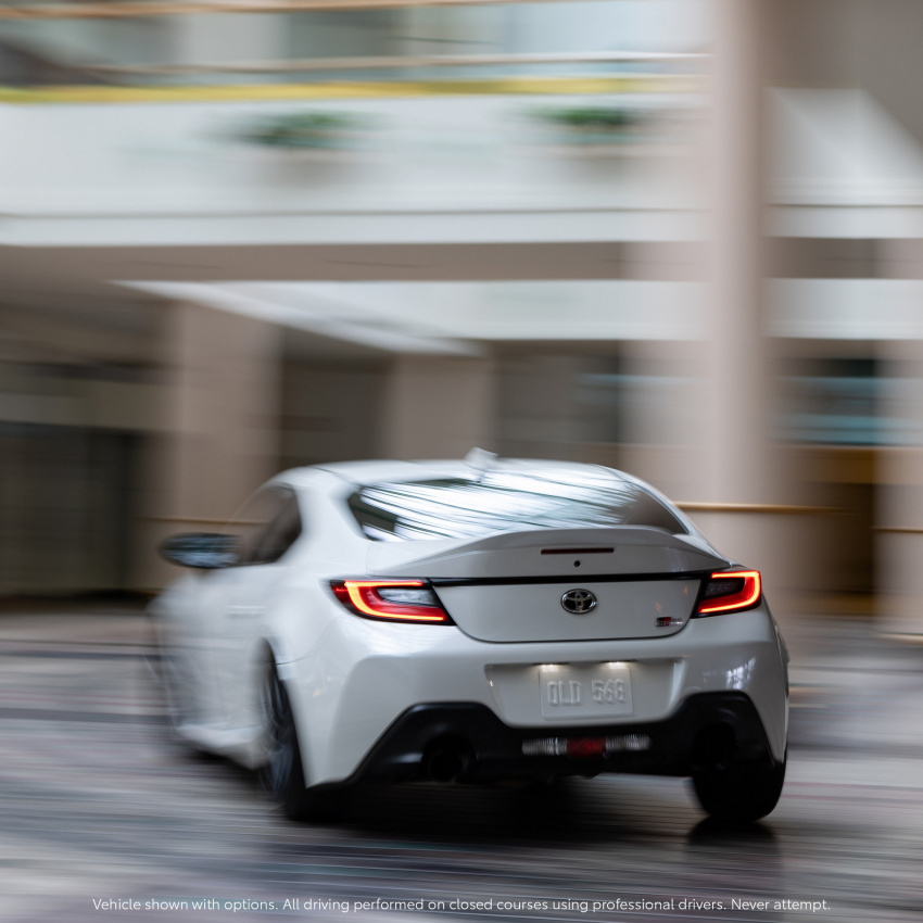 autos, cars, news, toyota, commercials, toyota gr 86, toyota supra, toyota videos, video, toyota sends a 2022 gr86 drifting through a mall in new “focus group” commercial