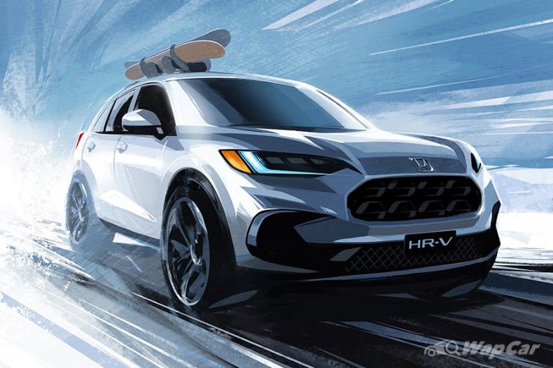 autos, cars, honda, us-spec 2023 honda hr-v teases its rear, unveiling on 4-april