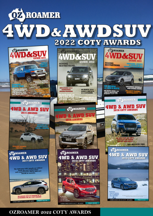 autos, awd 4wd suv, reviews, 2022 coty, awards, awd suv, car of the year, coty, ozroamer coty 2022 awards list of nominees