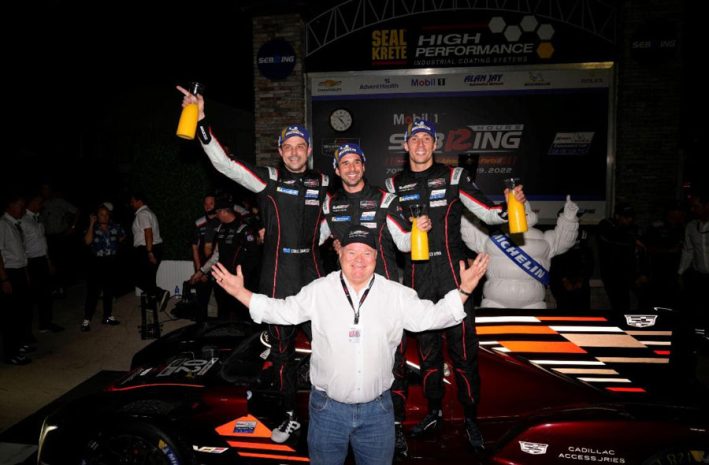 all sports cars, autos, cars, bamber remains calm during final sebring charge