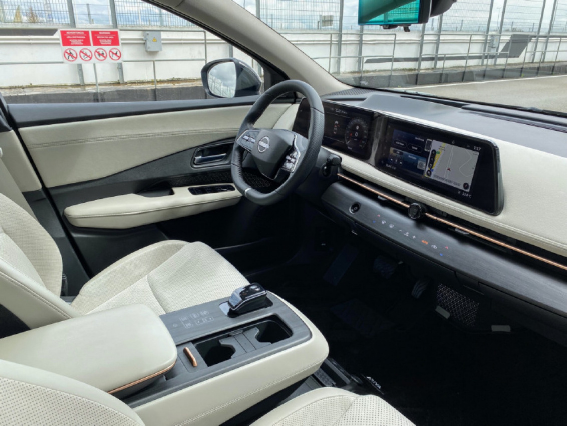 autos, cars, nissan, android, electric cars, first drives, nissan news, android, preview drive: 2023 ariya electric crossover reboots nissan evs from the inside out