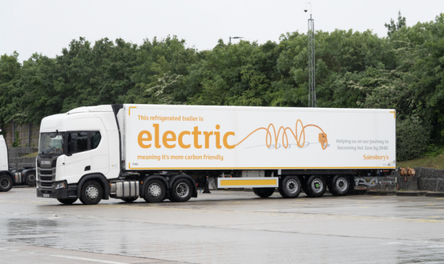 autos, cars, electric vehicles, smart, commercial, ev charging, leasing, sainbury’s trials smart plugs to power electric truck fleet