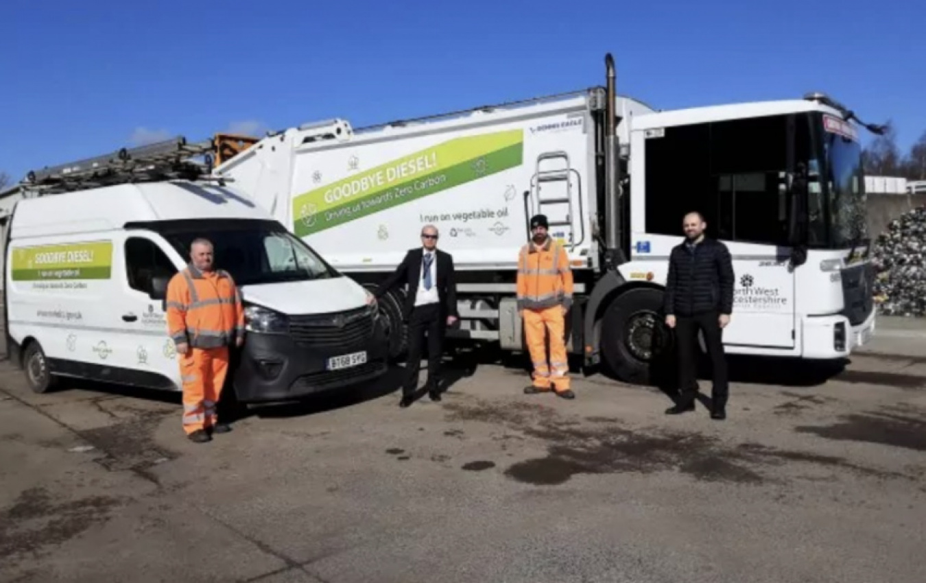 autos, cars, electric vehicles, alternative fuels, commercial, fuel, hydrotreated vegetable oil powers council fleet in leicestershire