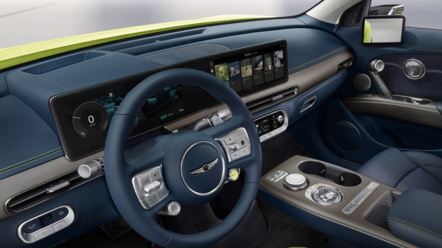 autos, cars, genesis, new genesis gv60: drifting, wireless charging ev priced from £47k