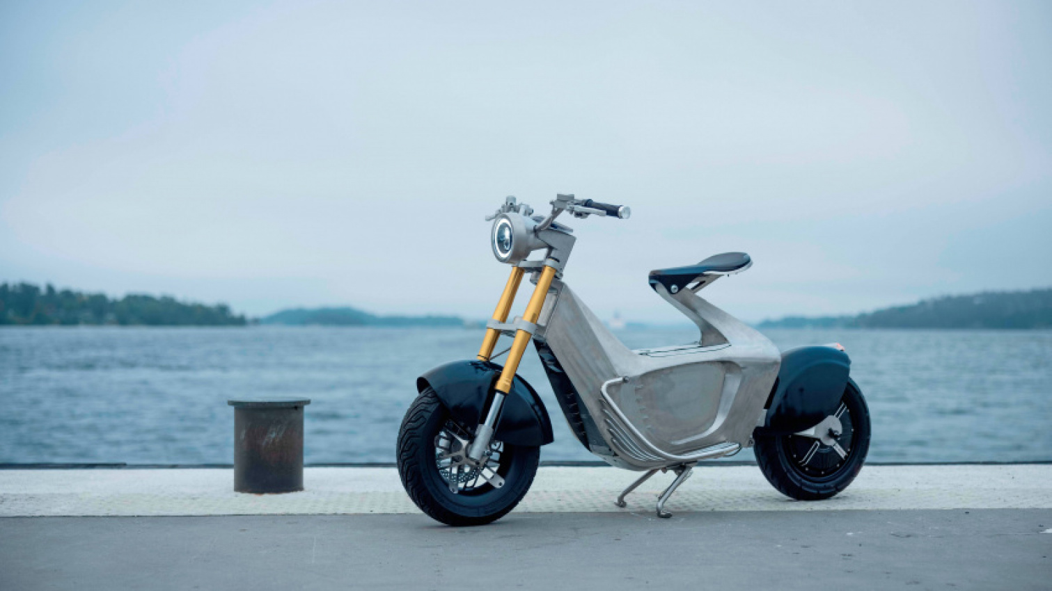 auto, gadgets, luxury, this electric motorbike uses metal origami to improve sustainability