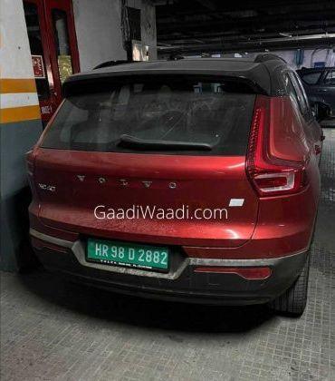 autos, cars, volvo, indian, scoops & rumours, volvo xc40, xc40 recharge, volvo xc40 recharge spied ahead of launch