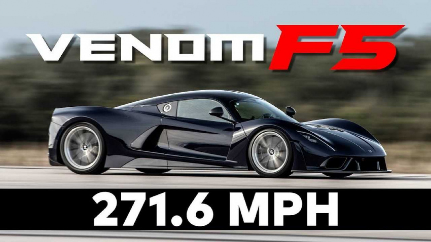 autos, cars, hennessey, hypercar, vnex, hennessey venom f5 hypercar hits 271.6 mph in the latest test