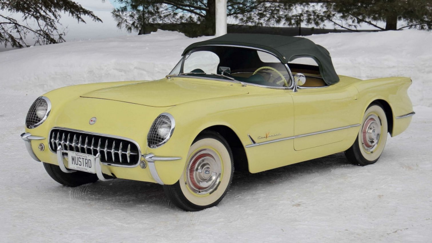 autos, cars, news, auction, chevrolet, chevrolet camaro, classics, used cars, you won’t find many 1955 chevy corvette convertibles that look like this