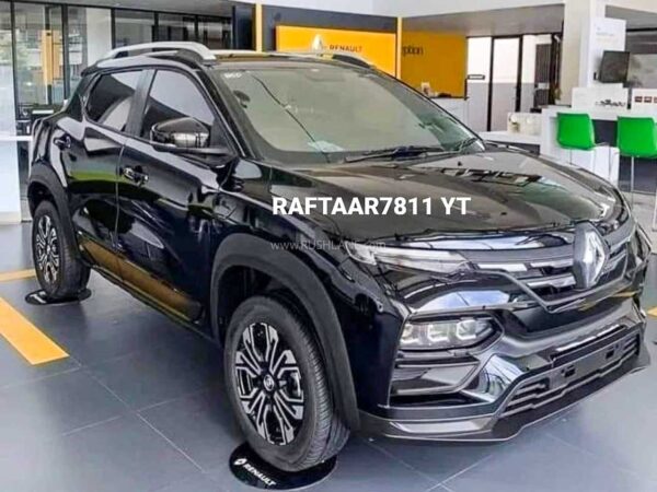 cars, renault, reviews, android, android, renault kiger black colour spotted at dealer – dark edition?