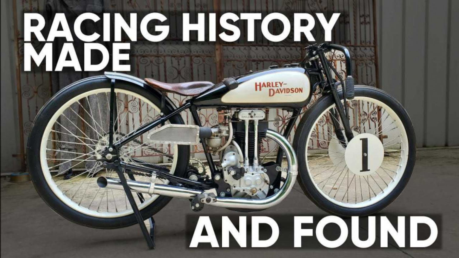autos, cars, harley-davidson, history, harley, watch wheels through time get speechless with rare harley race bike