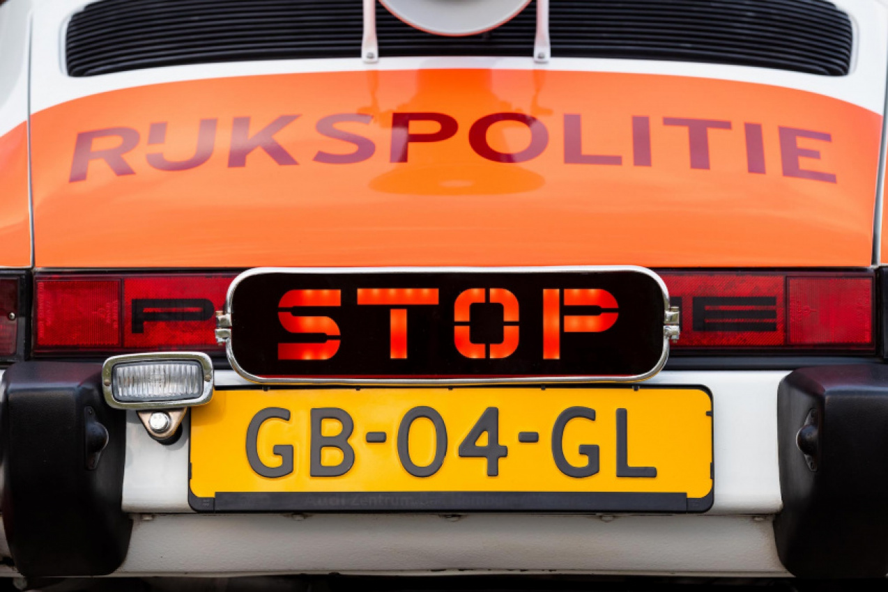 autos, cars, news, auction, classics, police, police cars, porsche, porsche 911, used cars, getting busted for speeding would be a pleasure if this vintage dutch 911 patrol car was chasing you down