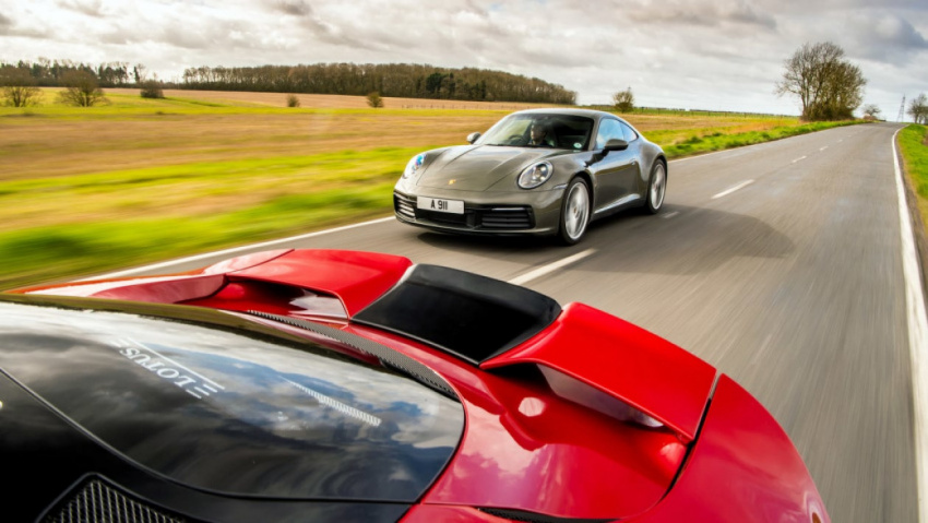 autos, cars, lotus, porsche, sports cars, porsche 911 carrera vs lotus evora gt410 – sports car showdown