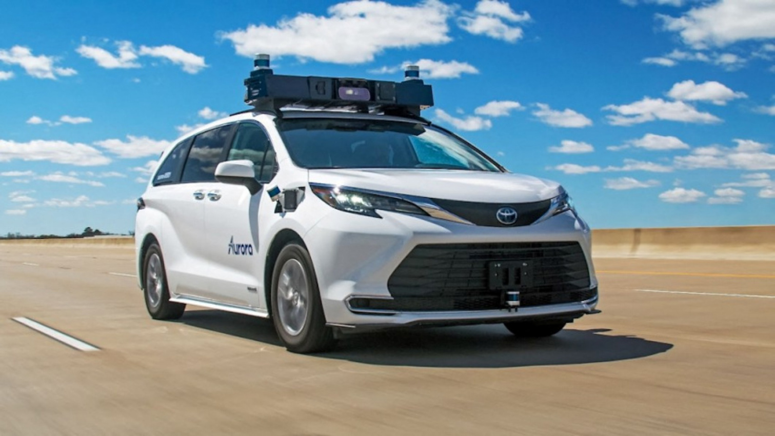 autos, cars, toyota, aurora, autonomous vehicles, emerging technologies, minivan/van, toyota, aurora test-drive autonomous ride-hailing in texas