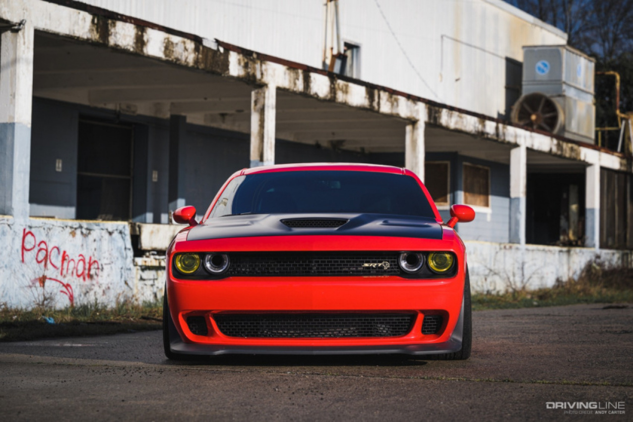 autos, cars, dodge, domestic, hellgato: bagged dodge challenger hellcat with jdm vibes