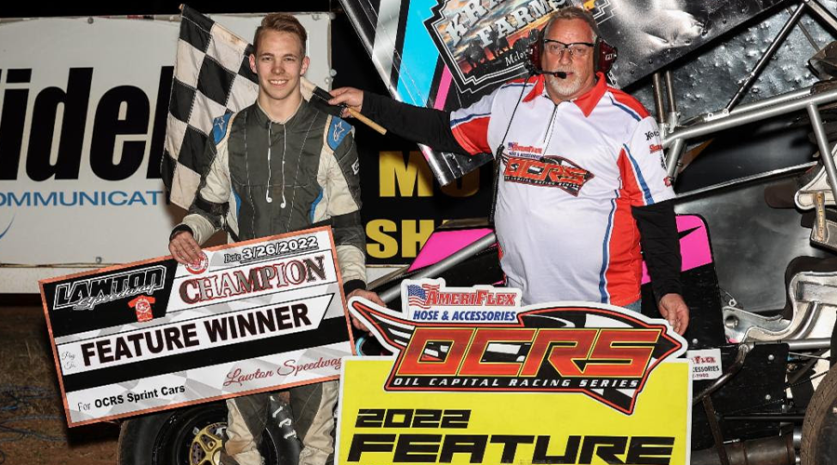 all sprints & midgets, autos, cars, conn becomes 5th different winner in ocrs run