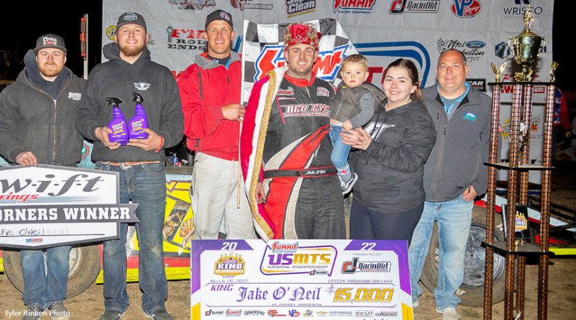 all dirt late models, autos, cars, o’neil nets $15,000 at summit king of america xi