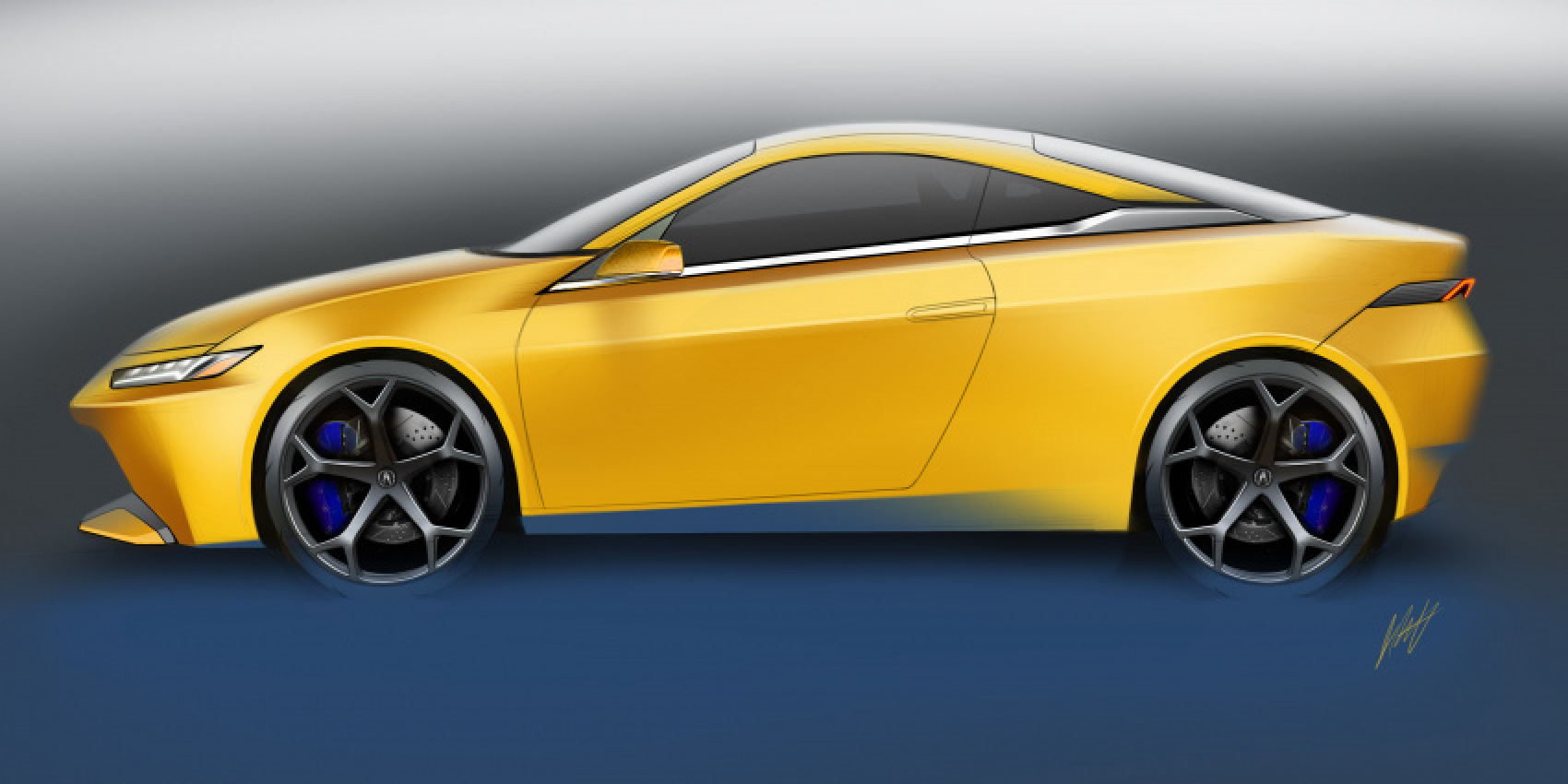 acura, autos, cars, news, acura integra, renderings, if only the new 2023 acura integra looked something like this unofficial coupe render