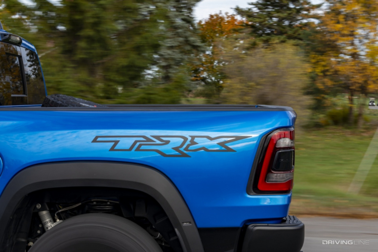 autos, cars, ford, hp, ram, trail review, the ram 1500 trx is a mopar stomp on ford's raptor with 702hp of hellcat fury
