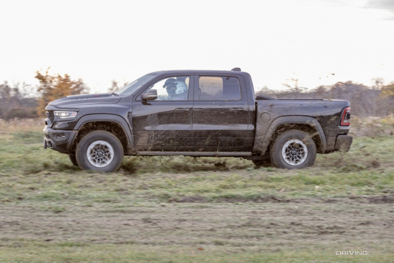 autos, cars, ford, hp, ram, trail review, the ram 1500 trx is a mopar stomp on ford's raptor with 702hp of hellcat fury