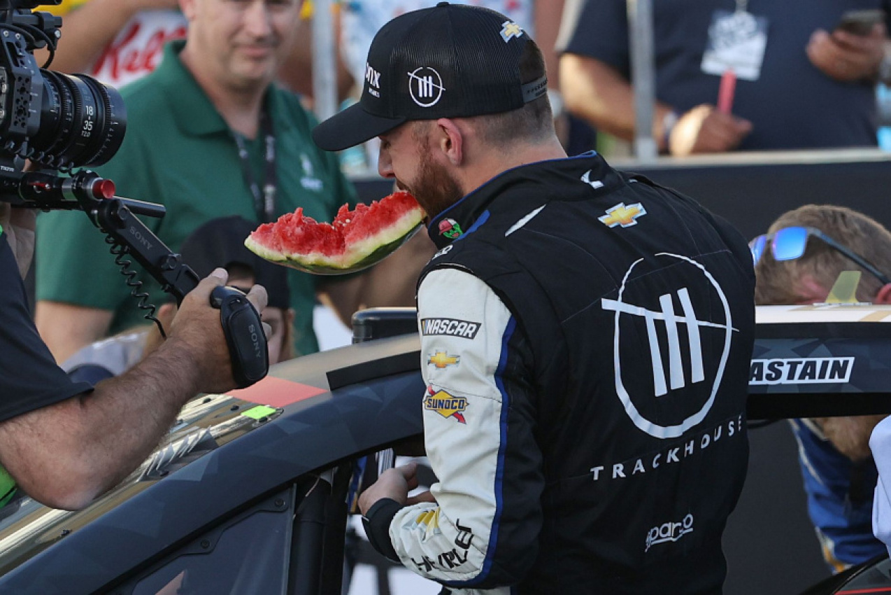 autos, cars, nascar, racing, breaking, ross chastain's nascar's cup win at cota made a watermelon fly