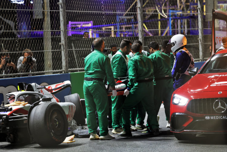 audi, autos, formula 1, motorsport, haas, schumacher, saudi arabian f1 qualifying halted after heavy schumacher crash