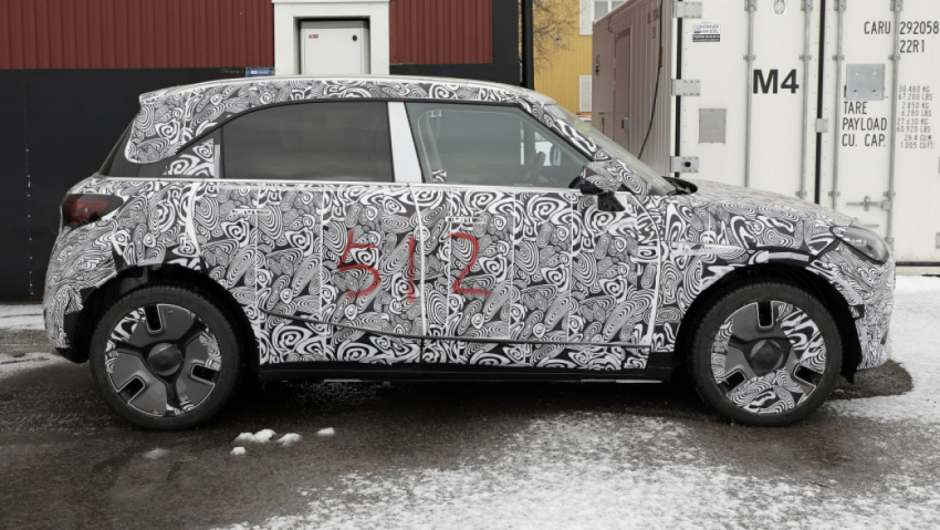 autos, cars, smart, electric cars, small suvs, smart #1 ev crossover’s cabin seen in new spy shots