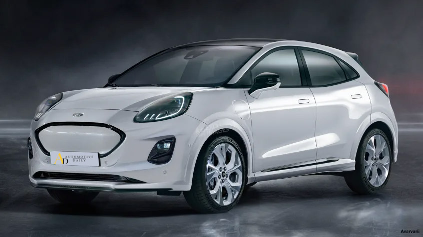 autos, cars, electric, ford, news, car renderings, electric cars, ford puma, ford puma electric previewed ahead 2024 arrival