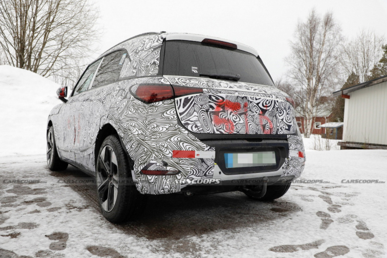 autos, cars, news, smart, scoops, smart scoops, smart #1 electric suv shows off its fancy interior in latest spy shots
