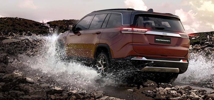 autos, cars, jeep, android, indian, jeep compass, launches & updates, meridian, android, jeep meridian 3-row suv unveiled in india