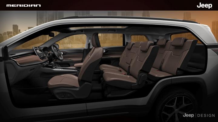 autos, cars, jeep, android, indian, jeep compass, launches & updates, meridian, android, jeep meridian 3-row suv unveiled in india