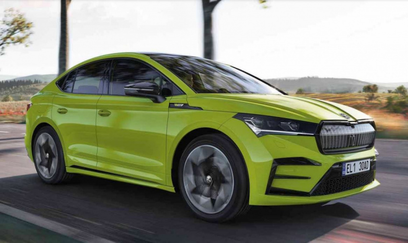autos, cars, electrification, skoda enyaq coupe iv, zero emissions, enyaq coupe iv is skoda’s first fully electric model to get vrs badge