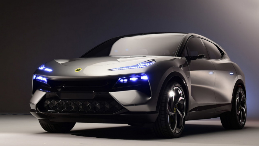 autos, cars, lotus, electric cars, 2023 lotus eletre debuts – lotus plugs itself into electric future