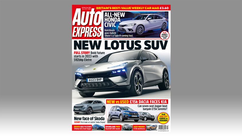autos, cars, lotus, this week's issue, new lotus eletre suv breaks cover in this week’s auto express