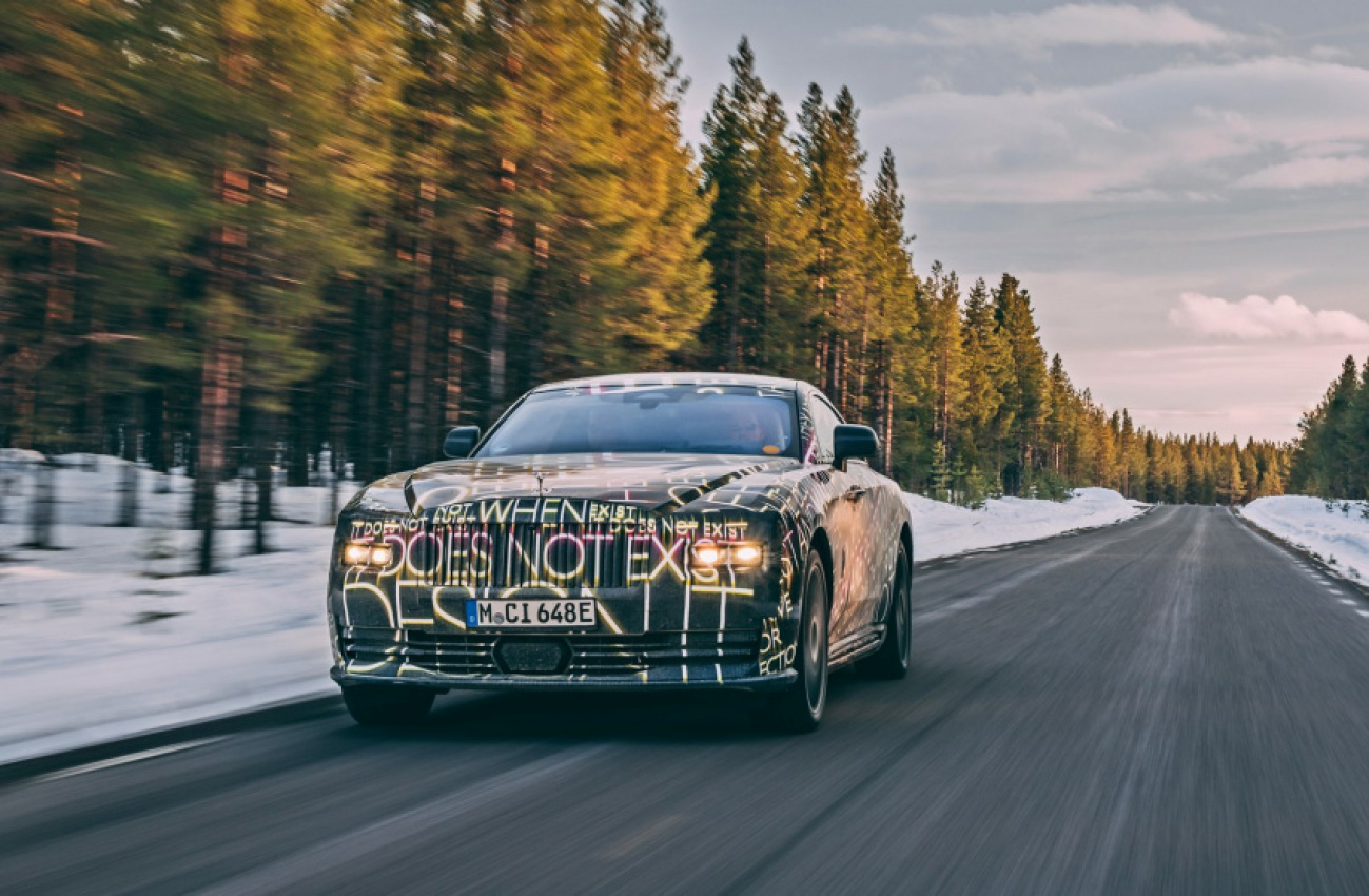 autos, cars, rolls-royce, electrification, endurance testing, prototype, rolls-royce spectre, winter testing, zero emissions, first pictures of electric rolls-royce spectre, to go on sale in 2023