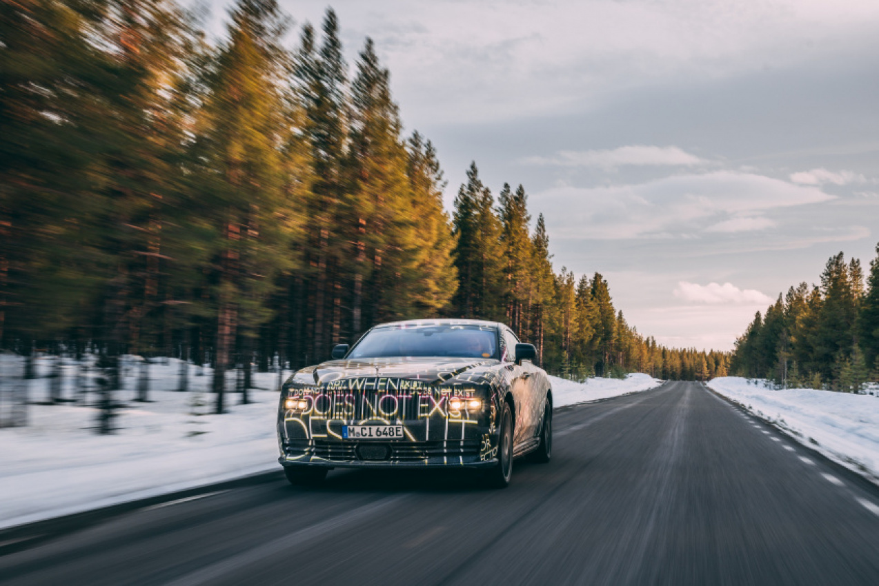 autos, cars, future cars, rolls-royce, more details emerge as rolls-royce completes winter testing of spectre ev