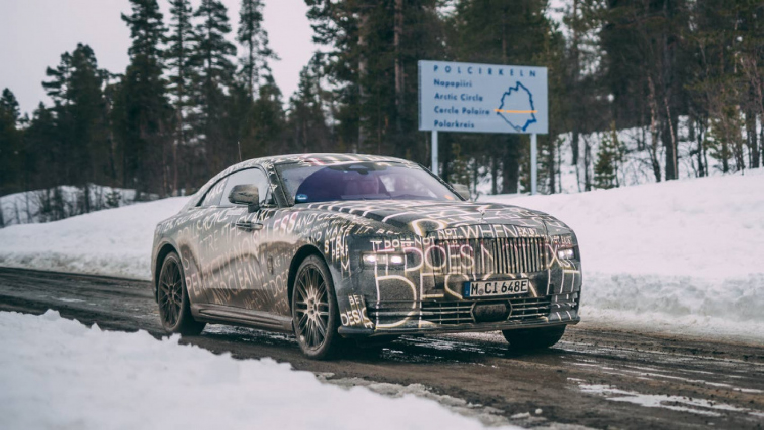 autos, cars, rolls-royce, electric rolls-royce spectre endures harsh testing in the arctic circle