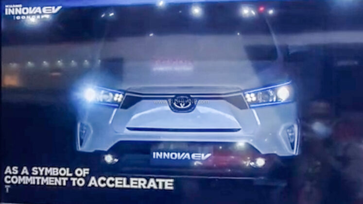 cars, reviews, toyota, android, toyota innova, android, toyota innova crysta electric concept debuts at bims 2022