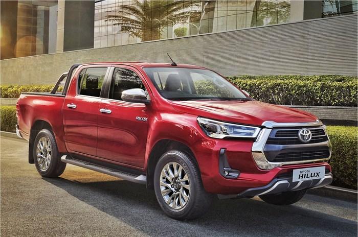 autos, cars, toyota, android, hilux, indian, launches & updates, toyota hilux, android, toyota hilux launched at rs. 33.99 lakh