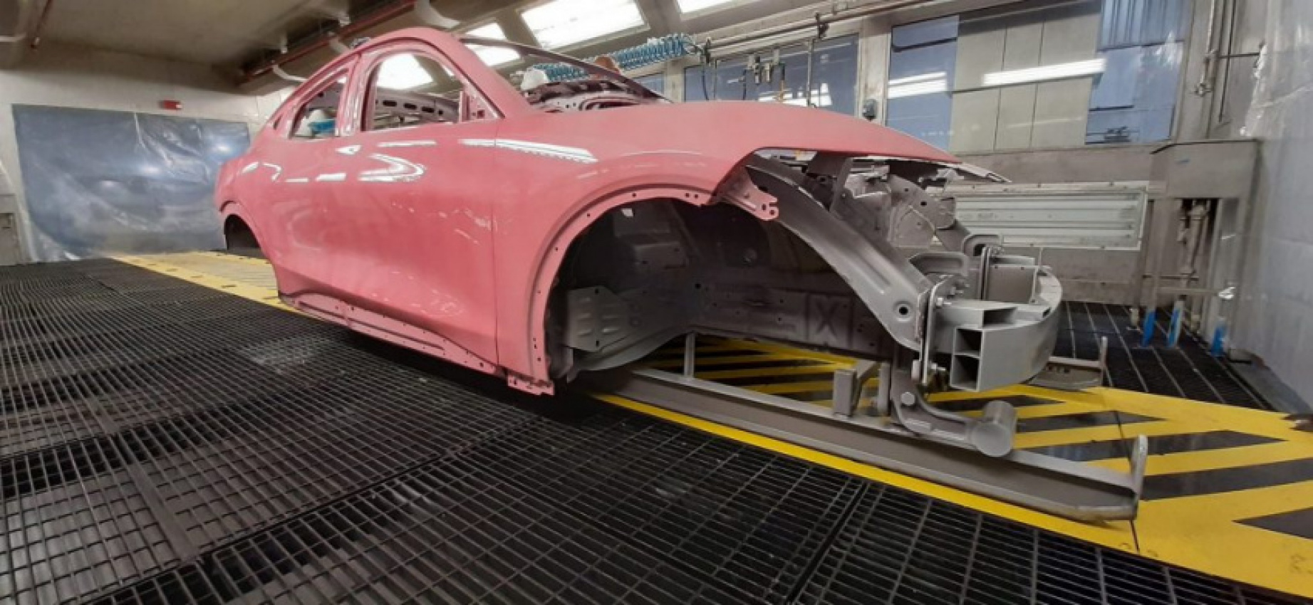 autos, cars, ford, ford mustang, mustang mach-e, ford employee makes awesome mistake by accidentally painting ford mustang mach-e bubblegum pink